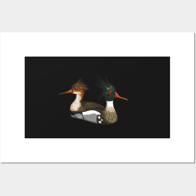 Red-Breasted Merganser Wall Art by Ginboy